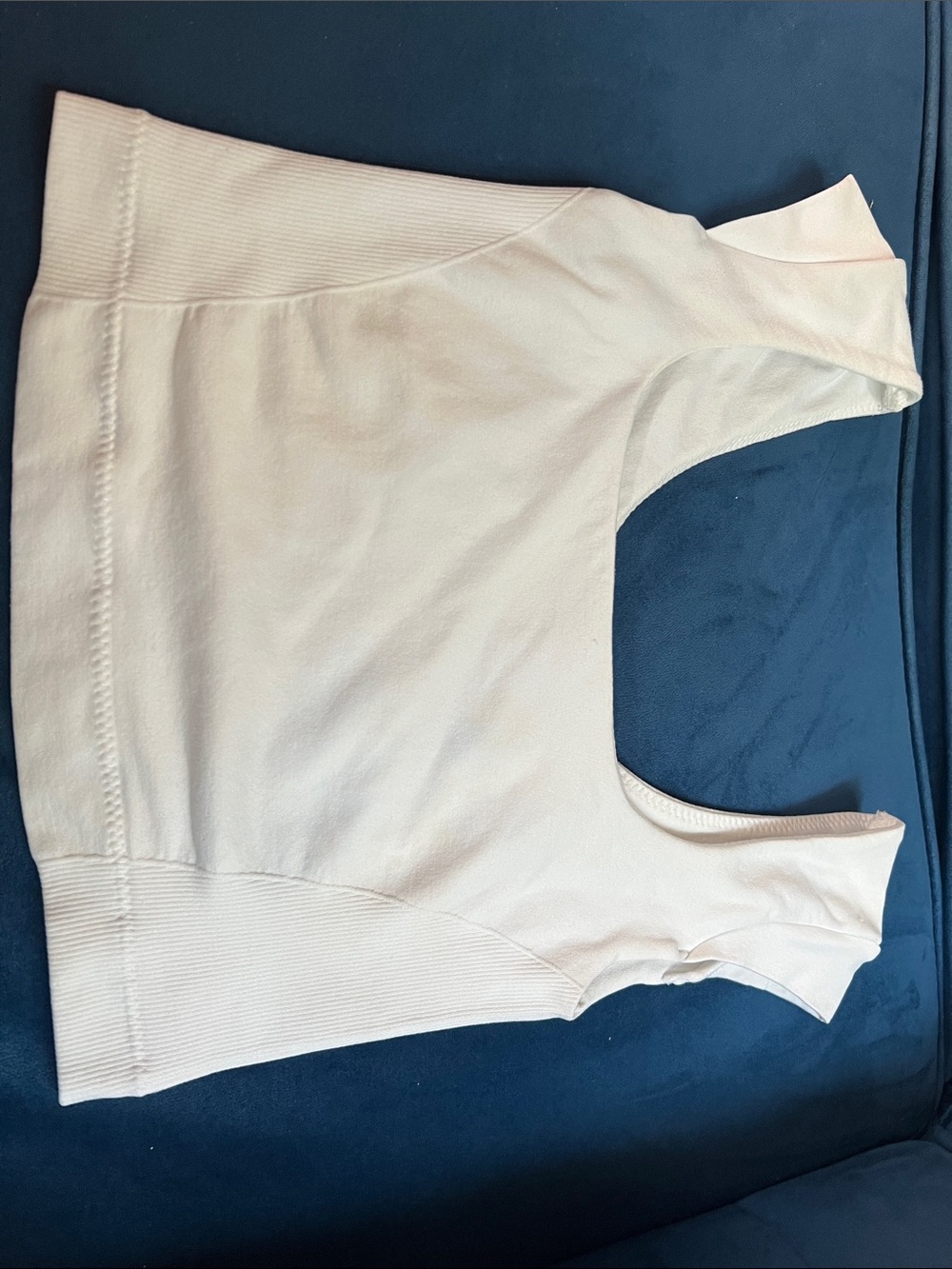 Garage Cream Ribbed Hem Tank Top